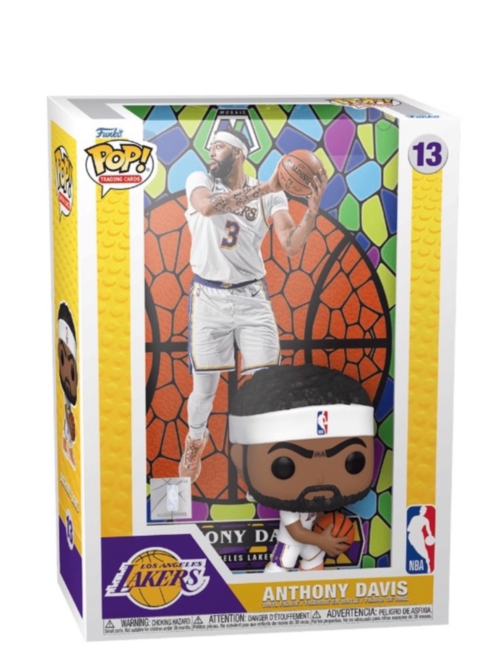 ANTHONY DAVIS MOSAIC FUNKO TRADING CARD #13 NIB PURPLE YELLOW